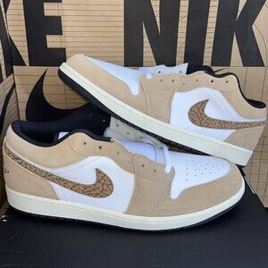 NEW Nike Air Jordan 1 SE Low ‘Brown Elephant’ DZ4130-201 Men Sz 7, Women 8.5